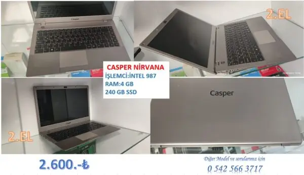 2.EL CASPER NİRVANA 14" NOTBOOK